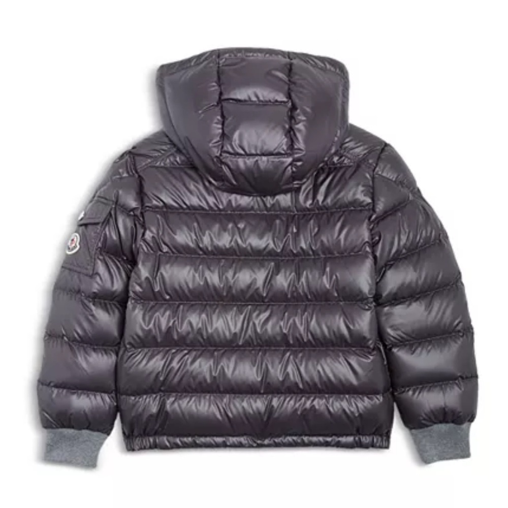 Moncler Kids Puffer Jacket - Shiny Gray - Picture 2 of 2